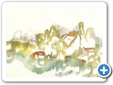 Am Ufer (1984, Aquarell)